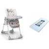 Foppapedretti Meeting Seggiolone, per Bambini da 6 a 36 mesi (fino a 15 Kg), Baby Tiger & Climatic Materasso, 124 x 63 x 12 cm, Bianco