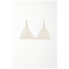 Tezenis Reggiseno Triangolo Lisbon Senza Imbottitura In Pizzo Riciclato Donna Avorio