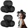 JLNGTHONG 6 Pezzi Bigodino Set Bigodini Grandi Curler Autoadesivo Bigodini per Capelli Corti Nessun Senza Rulli Termici per Capelli, Perfetti per Parrucchieri Fai da Te