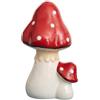 HEITMANN DECO - Porcellana agaro, rosso/bianco, circa 18,5 cm