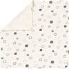 LÄSSIG baby cuddle blanket certificato GOTS morbido/Interlock Baby Blanket 80 x 80 cm Circles offwhite