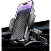 Hoppac Porta Telefono Auto Bocchette Aria, Supporto Cellulare Automobile, Gancio in Acciaio e Rotazione a 360 Gradi e Rilascio Rapido, Universale Smartphone iPhone Max Android 4-7
