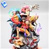 Action Figure One Piece Rufy Kid Law 3 Capitani 22cm STATUA DA COLLEZIONE Anime