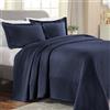 Superior Copriletto in cotone, blu navy, matrimoniale