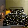 Bedlam Copriletto Halloween Occhi Spaventosi Bedlam - Singolo (140 x 200cm) - Reversibile (2 Colori) - Copriletto Luminoso al Buio - Occhi di Mostri - Decorazioni Halloween