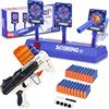 FOR21JOYS Bersaglio per Pistola Nerf, elettronico punteggio Automatico Reset bersagli digitali per Pistola Nerf Giocattolo, Natale Regali di Compleanno Giocattoli per 6 7 8 9 10 Anni Bambini Ragazzo