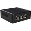 ANDAQI 4 Port, Fanless Firewall Micro Appliance/Mini PC, YC049, Intel Celeron Quad Core J1900, DDR3L 8GB RAM 128GB mSATA, Support 2.5-inch SATA Internal SSD/HDD