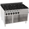 Cucina GAS 6 fuochi Freestanding su vano aperto. Dim.cm. 105x70x85H. - Potenza termica 30 Kw.