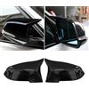 TTCR-II Compatibile con Calotte Specchietti BMW F20 F21 F30 F31 F32 F36 E84 | 2PCS Copri Specchietto Serie 1 F20 F21/2 F22 F23 F87/3 F30 F31 F34/4 F32 F33 F36/i3 I01/X1 E84 Copertura Specchietti-Nero