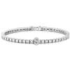 gioielleria bucci BRACCIALE TENNIS IN ARGENTO RODIATO ORO BIANCO 18 KT CON INIZIALE LETTERA S