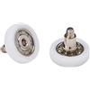 Ricambi & Box Doccia Cuscinetti Box Doccia Rotelle a Sfera di Ricambio in Acciaio per Ante Doccia a Scorrimento Kit 2 Pezzi EC-3304