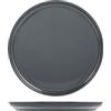 H&H Stoccolma Set 12 Piatti Frutta, Stoneware, Grigio, 22cm