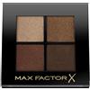 Max Factor Colour X-Pert Soft Touch Palette, 4 Ombretti dal Colore Intenso, Altamente Sfumabili, 004 Veiled Bronze