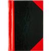 Idena 10098 - Quaderno DIN A7, 96 fogli, 70 g/m², quadrato, copertina rigida, rosso/nero, 1 pz.