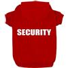Izefia Felpe con Cappuccio per Cani con Stampa di Security Abbigliamento per Cani con Felpa Caldo Maglione Cappotto in Cotone per Cani di Piccola Taglia(Rosso, XXXL)