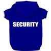 Izefia Felpe con Cappuccio per Cani con Stampa di Security Abbigliamento per Cane con Felpa Caldo Maglione Cappotto in Cotone per Cani di Piccola Taglia Blu XL