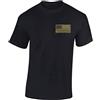 Baddery Maglietta: Stars And Stripes con Ricamo/Verde - Bandiera USA T-Shirt - Maglia Uomo Uomini - Biker Rock Chopper - Stati Uniti d'America - Regalo - US-Army Camouflage - Stella - United States (M)