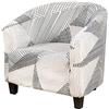 uyeoco Copripoltrona 1 Posto Elasticizato,Fodere Copripoltrona Universale,Copripoltrona da Cocktail Chesterfield Rimovibile Lavabile Antiscivolo per Bancone Soggiorno Tullsta (Color : #43)