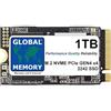 GLOBAL MEMORY Unità SSD M.2 2242 PCIe Gen4 x4 NVMe da 1 TB per laptop/PC desktop/server/workstation/schede madri