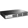 D-link 24-Port 10/100/1000 - Switch di rete Rackmountable (non gestito, 8000 ingressi, 48 Gbit/s, 1 Gbit/s, 0,5 MB, 26,7 W)