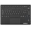1 BY ONE Diafield Tastiera Bluetooth Wireless Ultra Sottile con Multi Touch Integrato Touch Pad e Batteria Ricaricabile per Android IOS e Windows, Tastiera Wireless, Nera