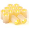 CANDLE IDEA Candele votive a LED, senza fiamma, 3,8 x 5,1 cm, confezione da 12 pezzi, elettriche, alimentate a batteria, per Natale, centrotavola del Ringraziamento