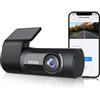 KAWA 2K Dash Cam Auto, KAWA 1440P Full QHD Telecamera Auto 360° Alloggiamento Rotante Wi-Fi Incorporato, Sorveglianza di Parcheggio 24h e G-Sensor, 145° Grandangolo, WDR con Visione Notturna Eccellente, D6