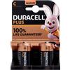 Duracell Plus C Batterie Mezza-Torcia Alcaline 1.5V LR14 MX1400 Confezione da 2 - -