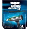 Gillette Sensor 3 Ricambi 4 Pezzi - -