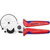 KNIPEX Tagliatubi per tubi di plastica ad elevato spessore cromata con impugnature multicomponente 210 mm, 90 25 25