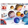 Ravensburger - Puzzle 3D, Sistema Planetario, Età Consigliata 6+, 540 Pezzi