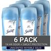 Secret Invisible Solid Unscented Antiperspirant & Deodorant Ph Balanced 2.6 Oz? (Pack Of 6) by Secret