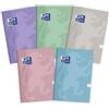 Oxford Quaderno scolastico Touch A6, 48 fogli, a quadretti, confezione da 10 pezzi, colori assortiti