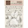 Timbri acrilici Stamperia Create Happiness Christmas Bordure con Foglie