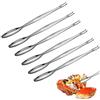 EQLEF Forchette per Frutti di Mare Strumenti, 6pcs Lungo Forchetta e Pinza per Lumache Acciaio Inossidabile Forchette per Frutti di Mare Plettri per Il Ristorante Domestico 20cm