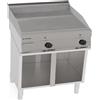 Fry Top Elettrico _ Piastra liscia _ su base aperta. Dim.cm. 70x70x88H. - Potenza 7,8 Kw.