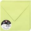 Clairefontaine 55473C - Pacco da 20 Buste gommate - Formato Quadrato (16,5x16,5cm) - 120g/m² - Colore verde germoglio -Inviti Eventi e Corrispondenza - Gamma Pollen - Carta Premium Liscia