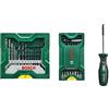 Bosch Professional 25+15+1 Set Mini-X-Line più Impugnatura, per Metallo, Legno e Acciaio, Accessori Trapano Avvitatore