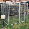 AZIMUTHBRICO Box per Cani Singolo da Esterno Recinzione in Rete Zincatura Elettrolitica Dimensioni 200 x 200 x h 180 Cm