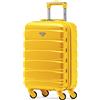 Flight Knight ABS Trolley Bagaglio A Mano 55x35x20cm Compatibile Con Alitalia, easyJet, Ryanair, KLM E Tanti Altri! Valigia Leggera Bagaglio A Mano 4 Rotelle.