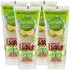 Sunsilk Shampoo Scrub Detox Ricarica Naturale per Cute e Capelli Grassi con Tè Verde e Limone Ingredienti di Origine Naturale Senza Siliconi - 4 Flaconi da 200ml