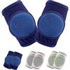 1 one enjoy Ginocchiere per gattonare, ginocchiere per bambini protettore regolabile 3 paia