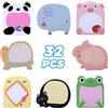 JIANTA 32 Pezzi Blocchetti Memo Adesivi, 640 Fogli Sticky Notes | Mini Note Adesive Carine per Compleanni e Feste Bambini, Gadget Regalo per Casa, Ufficio e Scuola