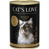 Cat's Love 24 x 400 g Umido per gatto - Senior Anatra