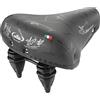 Selle Montegrappa Sella Montegrappa Originale Ultra Morbida in Pelle Sintetica con Doppia Molla MOD Laguna 100 (Colore: Nero)
