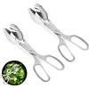 YHSKJCD 2 Pezzi Pinza Per Insalata A Forbice,In Acciaio Inox Per Barbecue Pinza Cottura Cibo Pinze Buffet A Forbice Pinze Pinze Da Cucina Multifunzione Per Torte,Pane,Barbecue,Snack Vari,Cucina Accessori