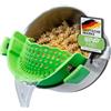 Netrox Scolapasta in Silicone con Clip - Colino per pasta da appendere a pentola, padelle e ciotole - lavabile in lavastoviglie e adatto agli alimenti - Colapasta, Cucina, Scola Pentola, Cose per la Casa