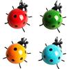 YIYA 4 pezzi Decorazione Coccinella in metallo Arte della parete di coccinelle in metallo per sculture da parete all'aperto per interni e esterni per la decorazione della casa da giardino