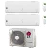 LG Climatizzatore Condizionatore LG Dual Split Inverter Serie Libero Smart 9+12 con MU2R17 UL0 R-32 Wi-Fi Integrato 9000+12000 + Novità