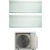 Daikin Climatizzatore Condizionatore Daikin Bluevolution Dual Split Inverter serie STYLISH WHITE 7+15 con 2MXM50A R-32 Wi-Fi Integrato 7000+15000 Colore Bianco Garanzia Italiana